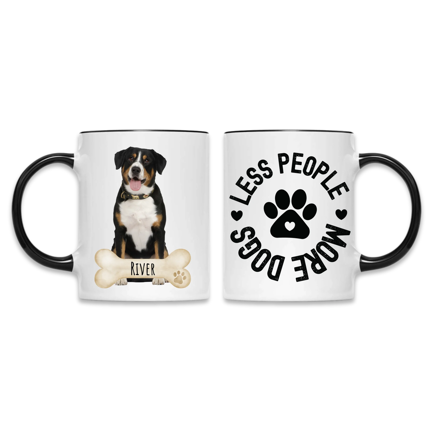 Black 11oz Accent Mug
