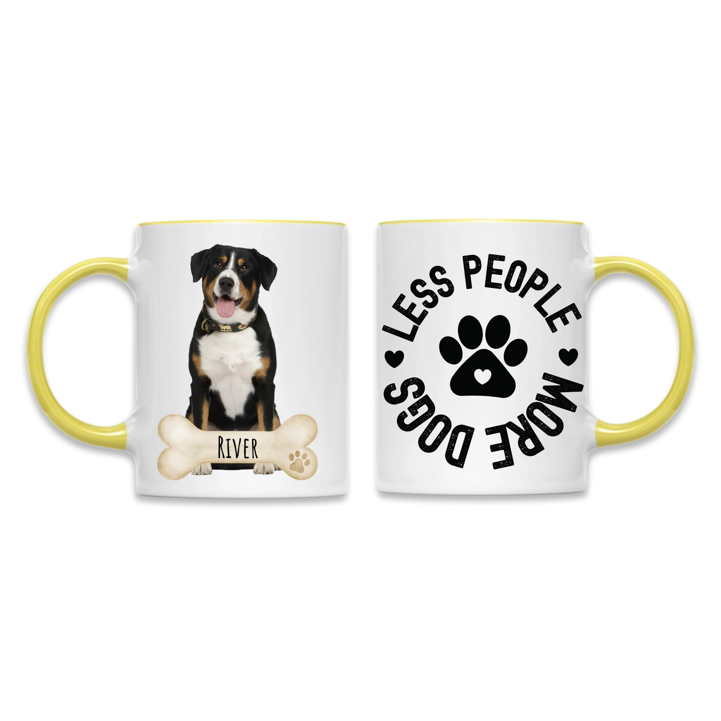 Yellow 11oz Accent Mug