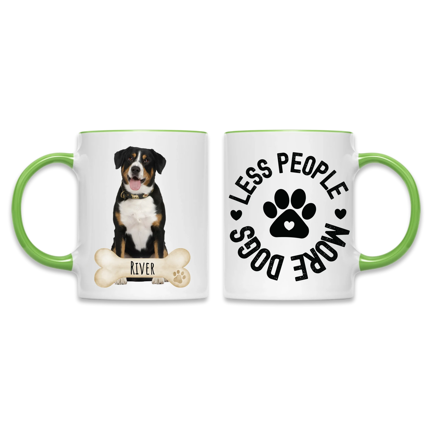 Green 11oz Accent Mug