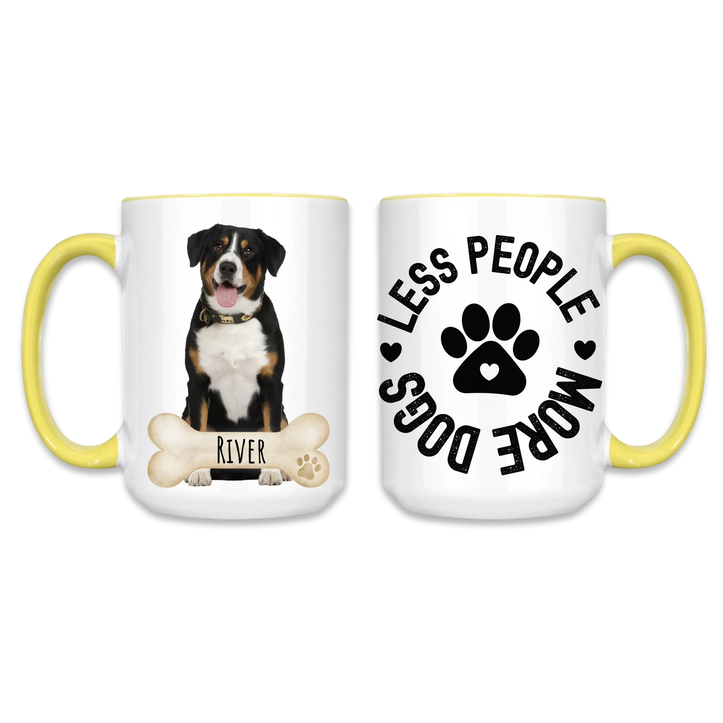 Yellow 15oz Accent Mug