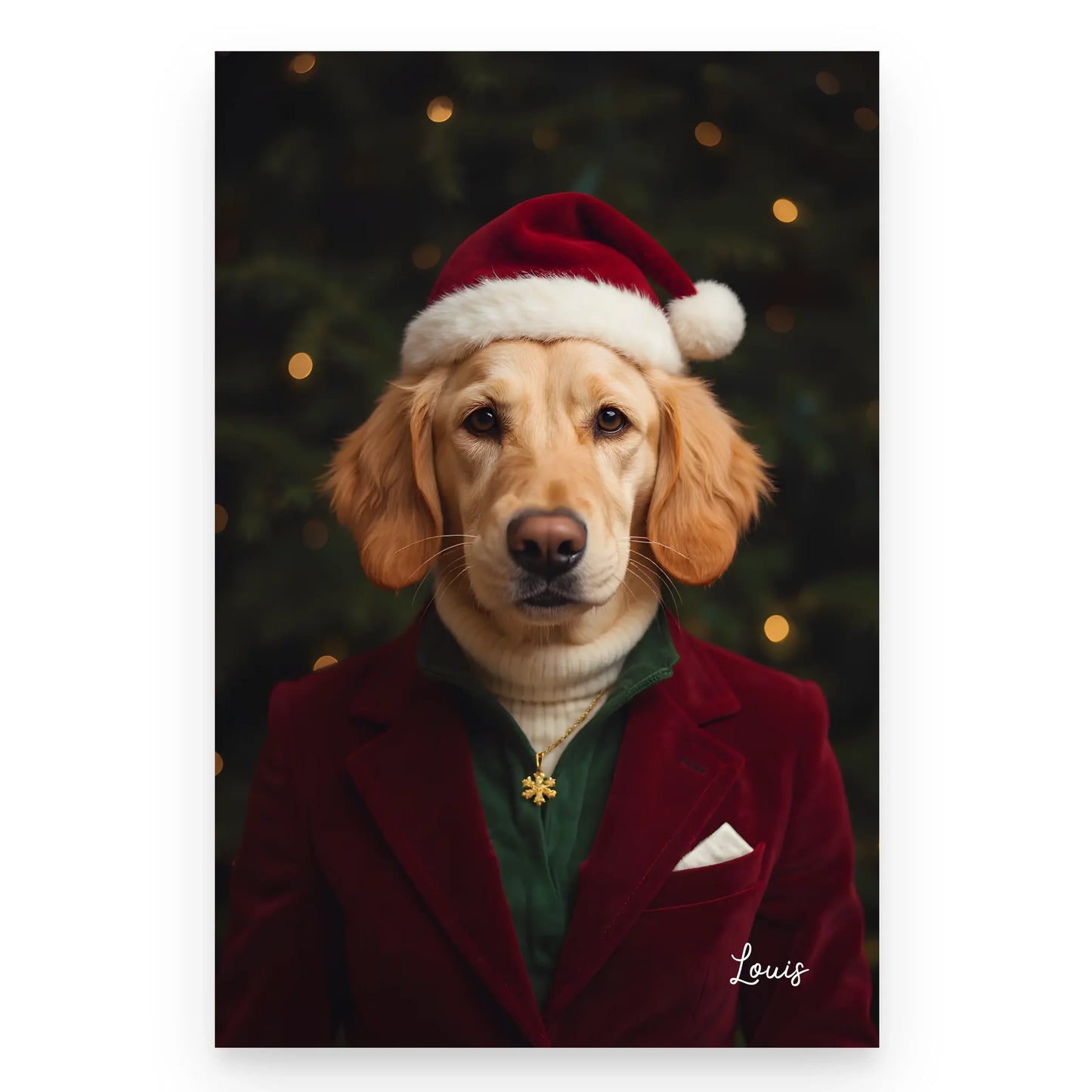 Dressed to Impress - Custom Dog or Cat - Premium Poster